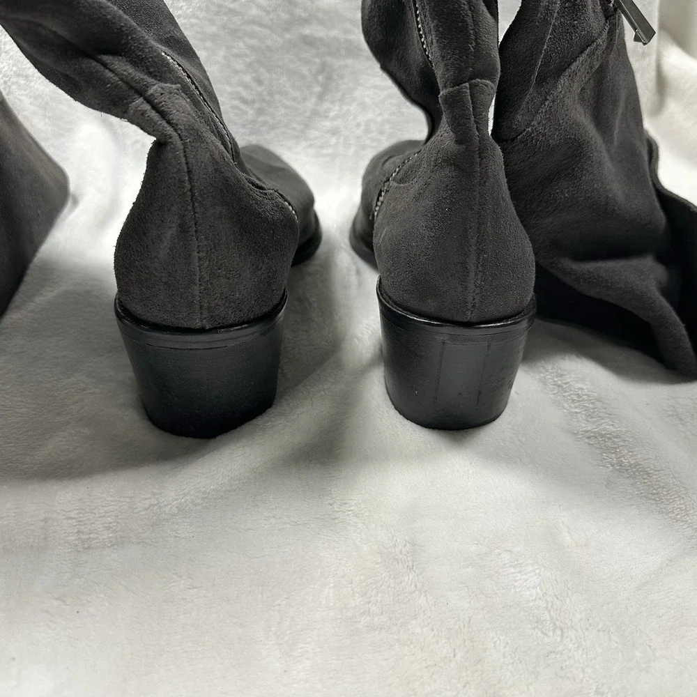 Report Signature Boots Women's 8 Gray Suede Knee High